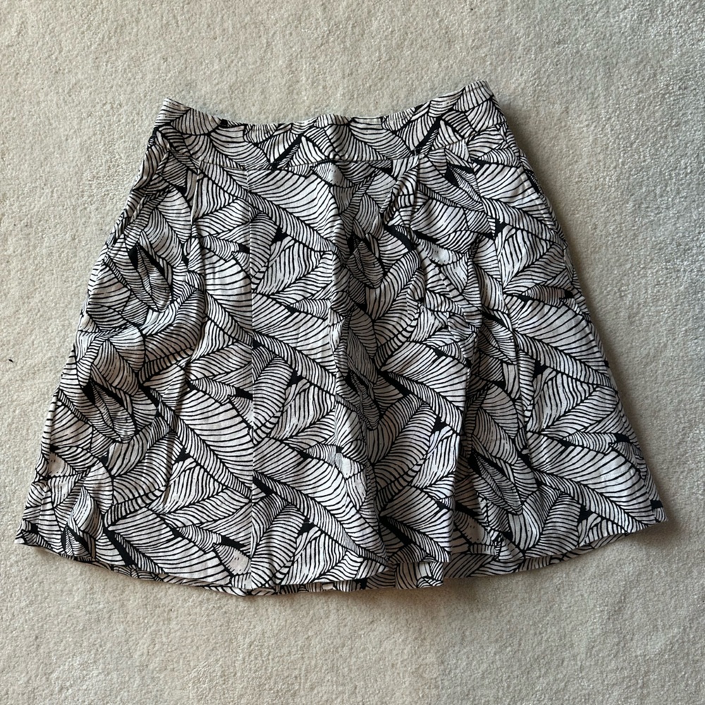 A-line pleated miniskirt